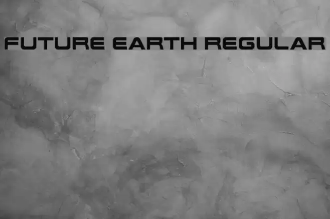 Future Earth Regular Font examples