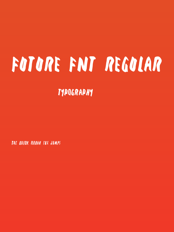 Future Fnt Regular Poster