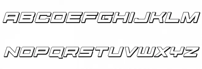 Future Forces 3D Italic Шрифта строчной