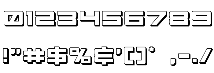 Future Forces 3D Font OTHER CHARS