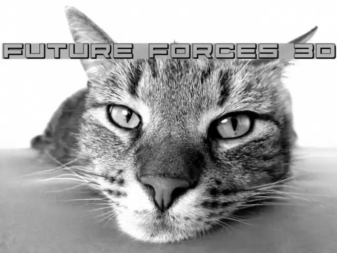 Future Forces 3D Font examples
