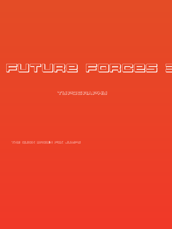 Future Forces 3D Poster