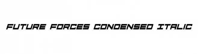 Future Forces Condensed Italic  baixar fontes gratis