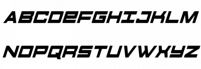 Future Forces Condensed Italic Schriftart Groß