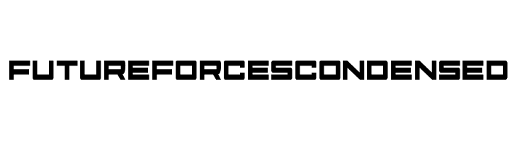 Future Forces Condensed  les polices de caractères gratuit tlcharger