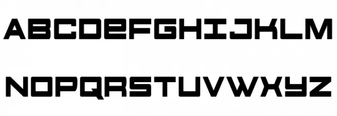 Future Forces Condensed 字体 大写