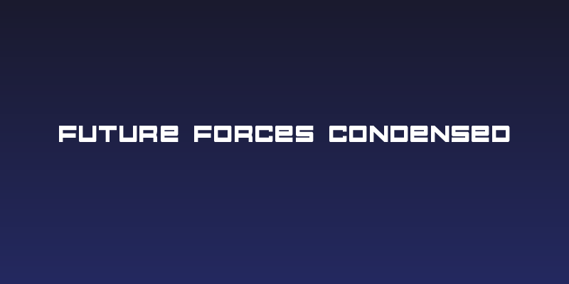 Future Forces Condensed Social Header