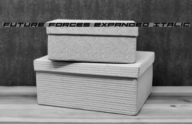 Future Forces Expanded Italic Font examples
