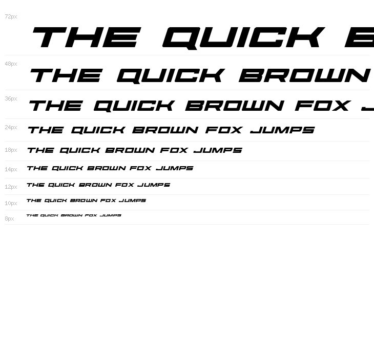 Future Forces Expanded Italic Waterfall