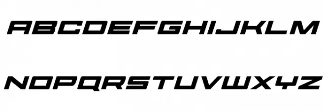 Future Forces Expanded Italic Caratteri MINUSCOLO