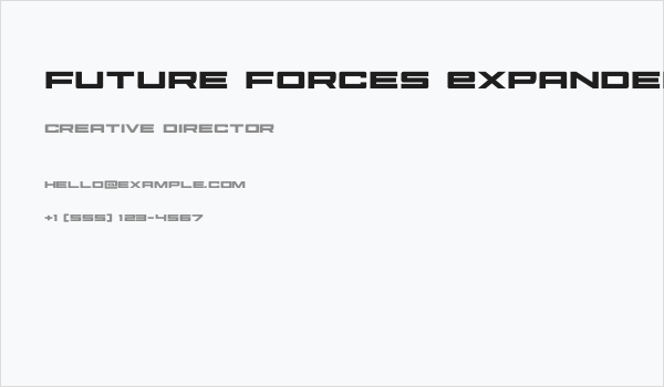 Future Forces Expanded Business Card