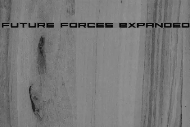Future Forces Expanded Font examples