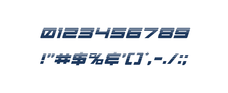 Future Forces Halftone Italic Other Characters