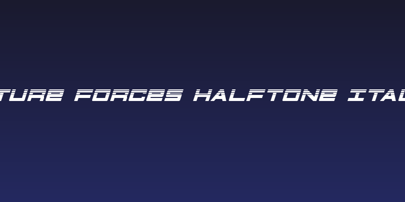 Future Forces Halftone Italic Social Header