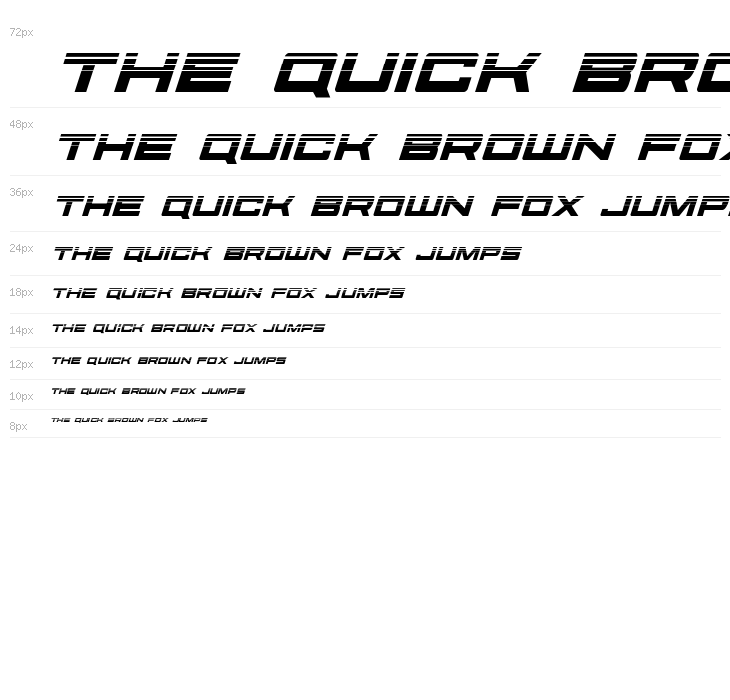 Future Forces Halftone Italic Waterfall