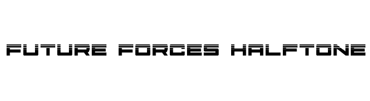 Future Forces Halftone Font