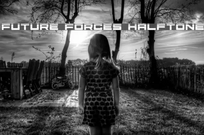 Future Forces Halftone Font examples