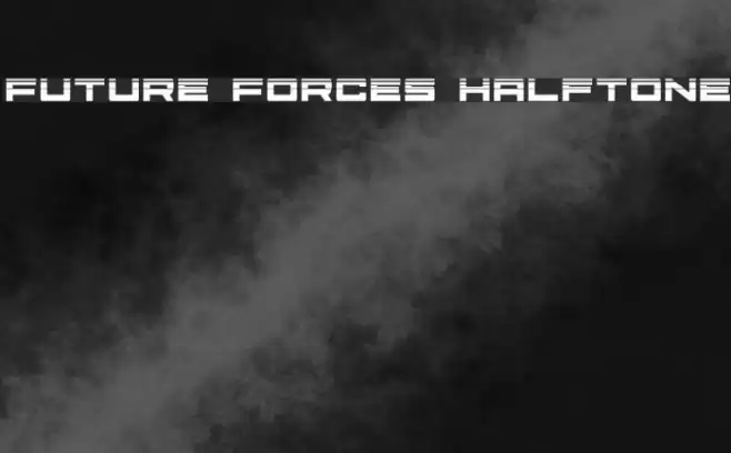 Future Forces Halftone Font examples