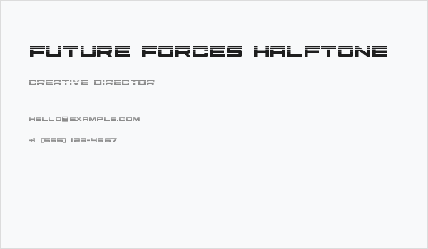 Future Forces Halftone Business Card