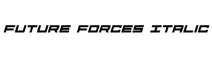 Future Forces Italic Font