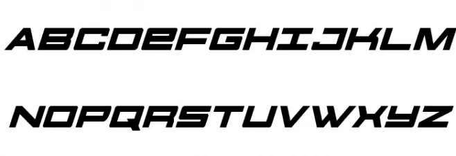 Future Forces Italic Font Litere mari