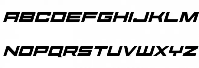 Future Forces Italic Caratteri MINUSCOLO