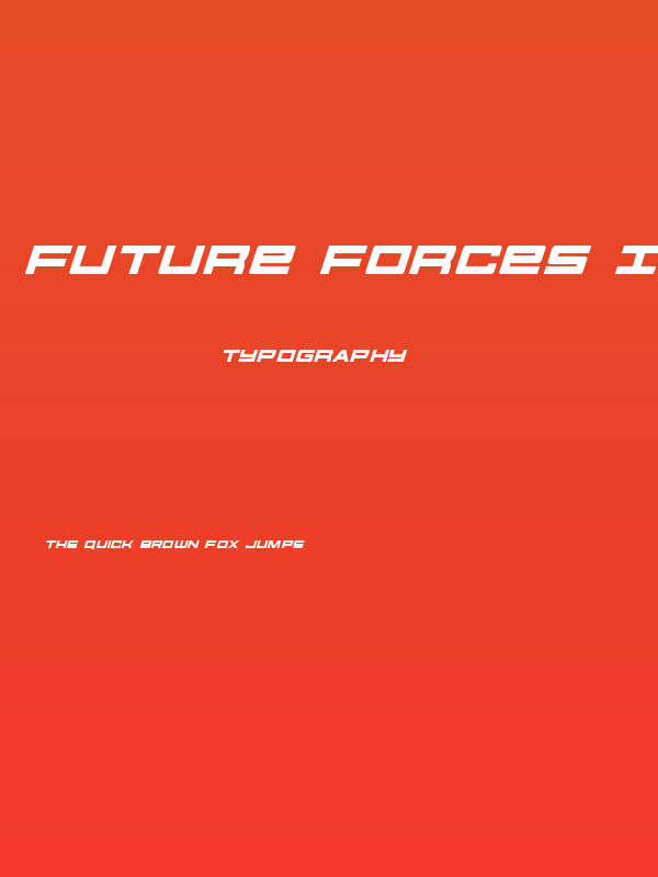 Future Forces Italic Poster