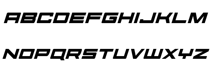 Future Forces Italic Font LOWERCASE