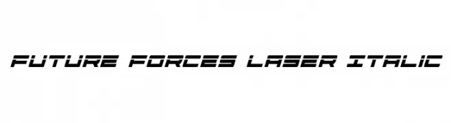 Future Forces Laser Italic  Free Fonts Download
