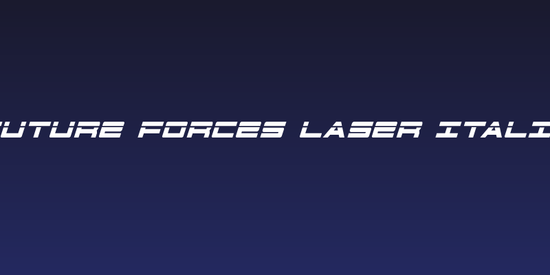 Future Forces Laser Italic Social Header