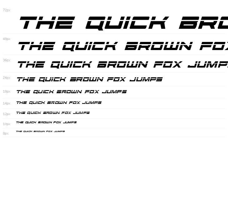 Future Forces Laser Italic Waterfall