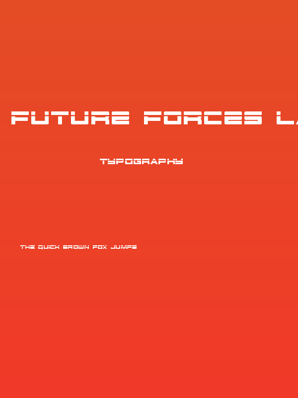 Future Forces Laser Poster
