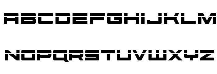 Future Forces Laser Font LOWERCASE