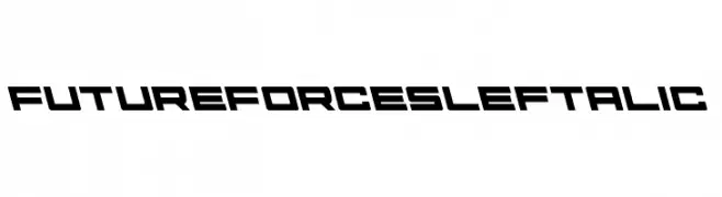 Future Forces Leftalic  Frei Schriftart Herunterladen