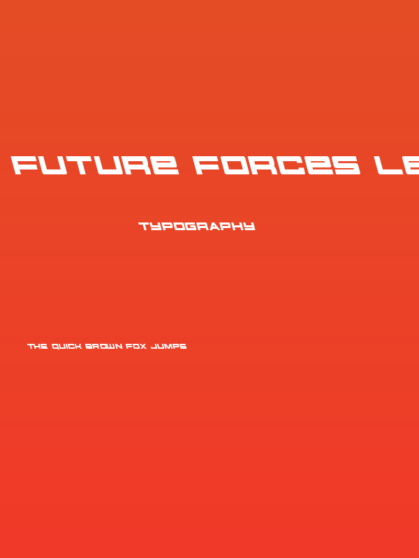 Future Forces Leftalic Poster