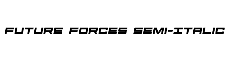Future Forces Semi-Italic  免费字体下载