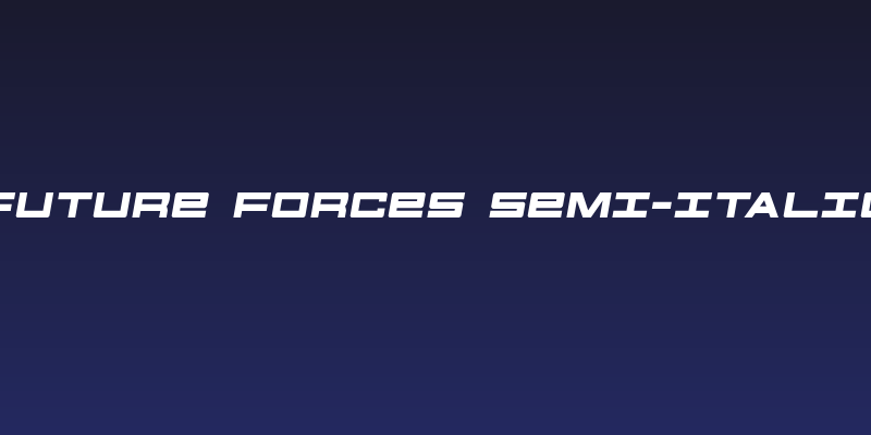 Future Forces Semi-Italic Social Header