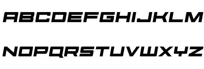 Future Forces Semi-Italic Font LOWERCASE
