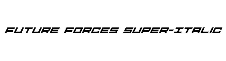 Future Forces Super-Italic  Frei Schriftart Herunterladen