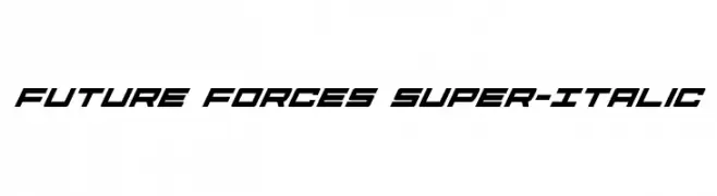 Future Forces Super-Italic  Free Fonts Download