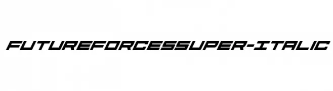 Future Forces Super-Italic  font caratteri gratis