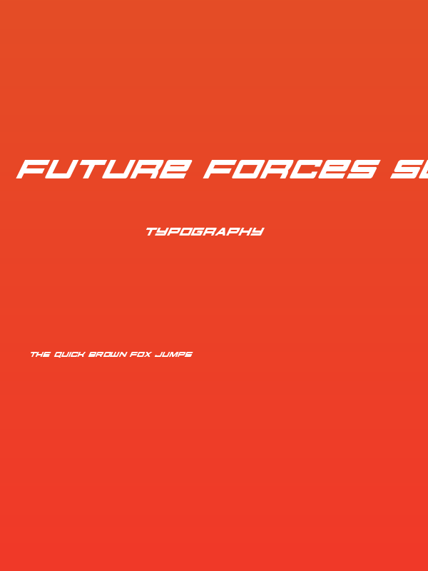 Future Forces Super-Italic Poster