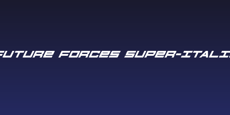 Future Forces Super-Italic Social Header