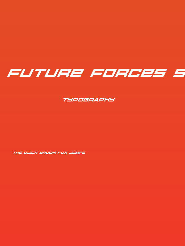 Future Forces Super-Italic Poster