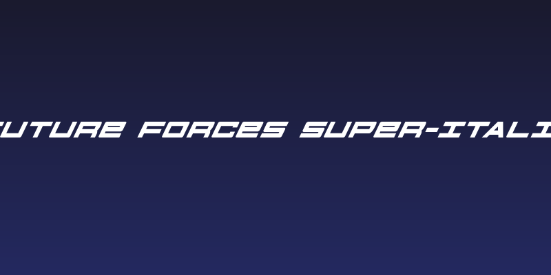 Future Forces Super-Italic Social Header