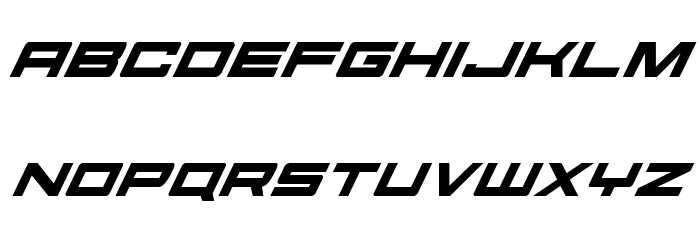 Future Forces Super-Italic Font LOWERCASE