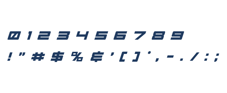 Future Forces Title Italic Other Characters