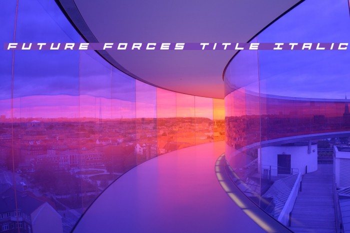 Future Forces Title Italic Example 1