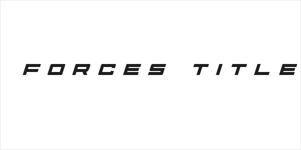 Future Forces Title Italic Logo