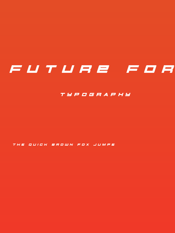 Future Forces Title Italic Poster